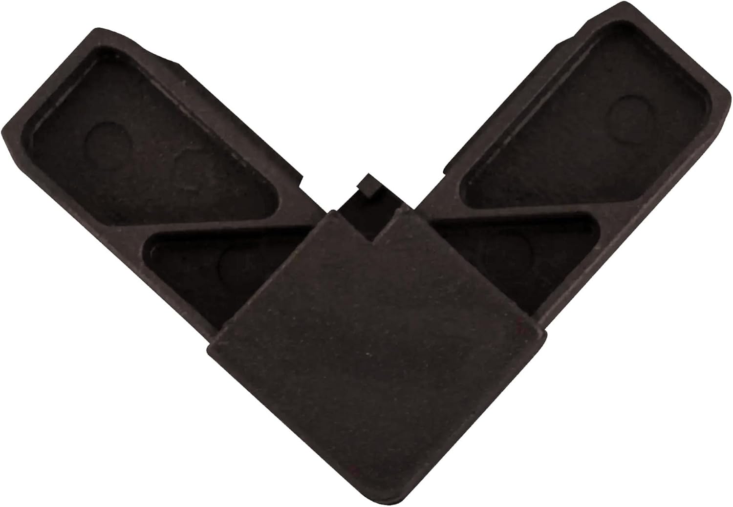 Brixwell Outside Mitered Corner for 1" Frame, Plastic Material, Dark Bronze Finish, 1-27/32" Length, 11/16" Width, 3/8" Thickness, Screen Accessories, Window Hardware, Mitered Corner Use