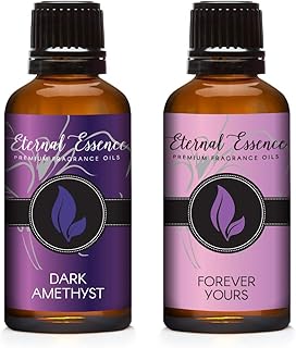 Eternal Essence Oils 2 Pack 30ml Premium Fragrance Oil - Forever Yours & Dark Amethyst - for Candle, Soap Making, Aromatherapy, Diffusers, Home Care, & Humidifiers