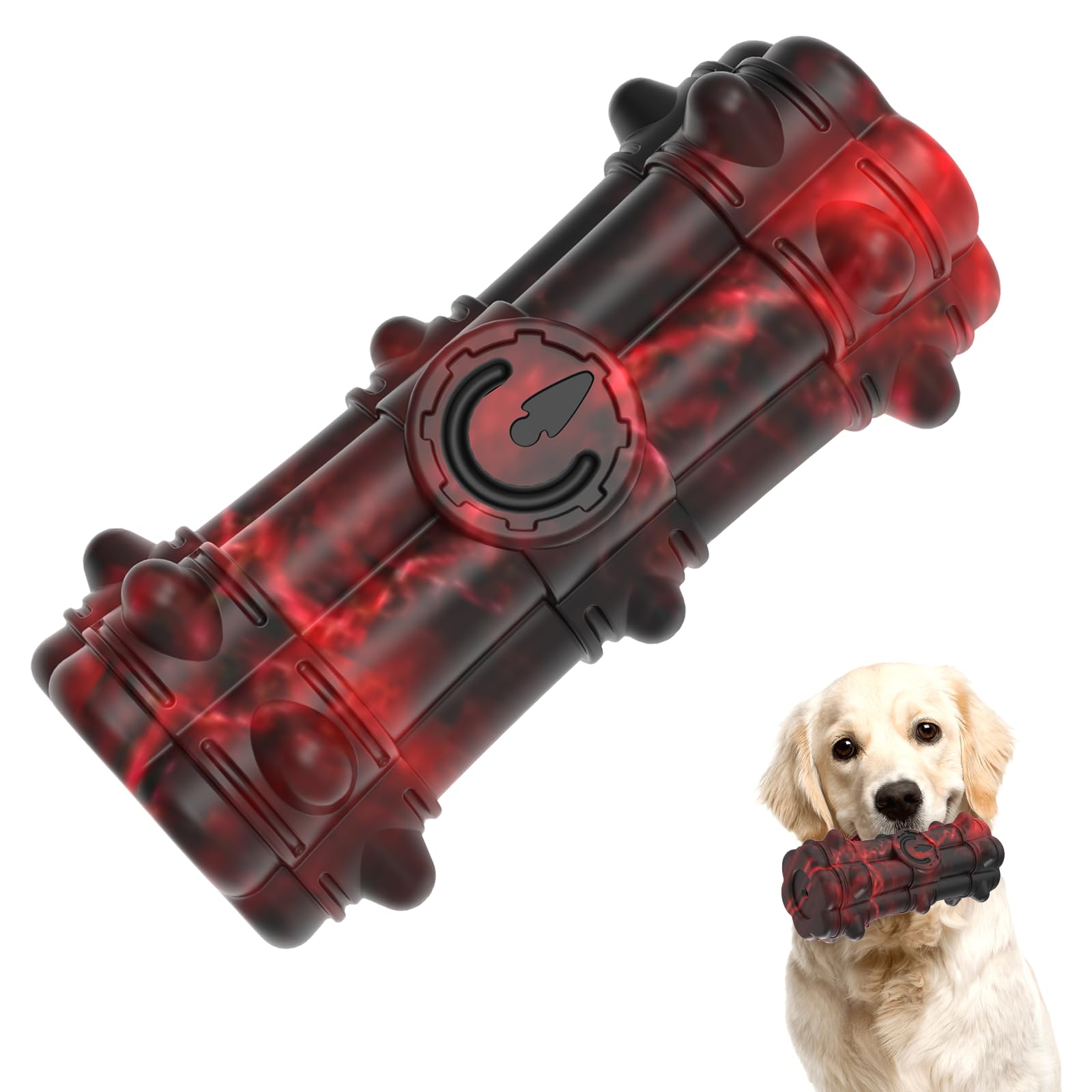 Homipooty Indestructible Chew Toy for Aggressive Large Medium Breed Dogs - Squeaky, Interactive, Tough Durable Toothbrush for Dog Birthday