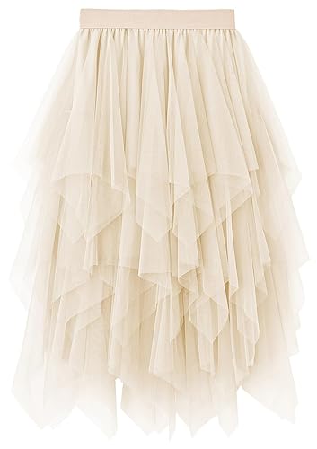 Tulle Skirts for Women Midi Long Fairy Skirt Tutu A-Line