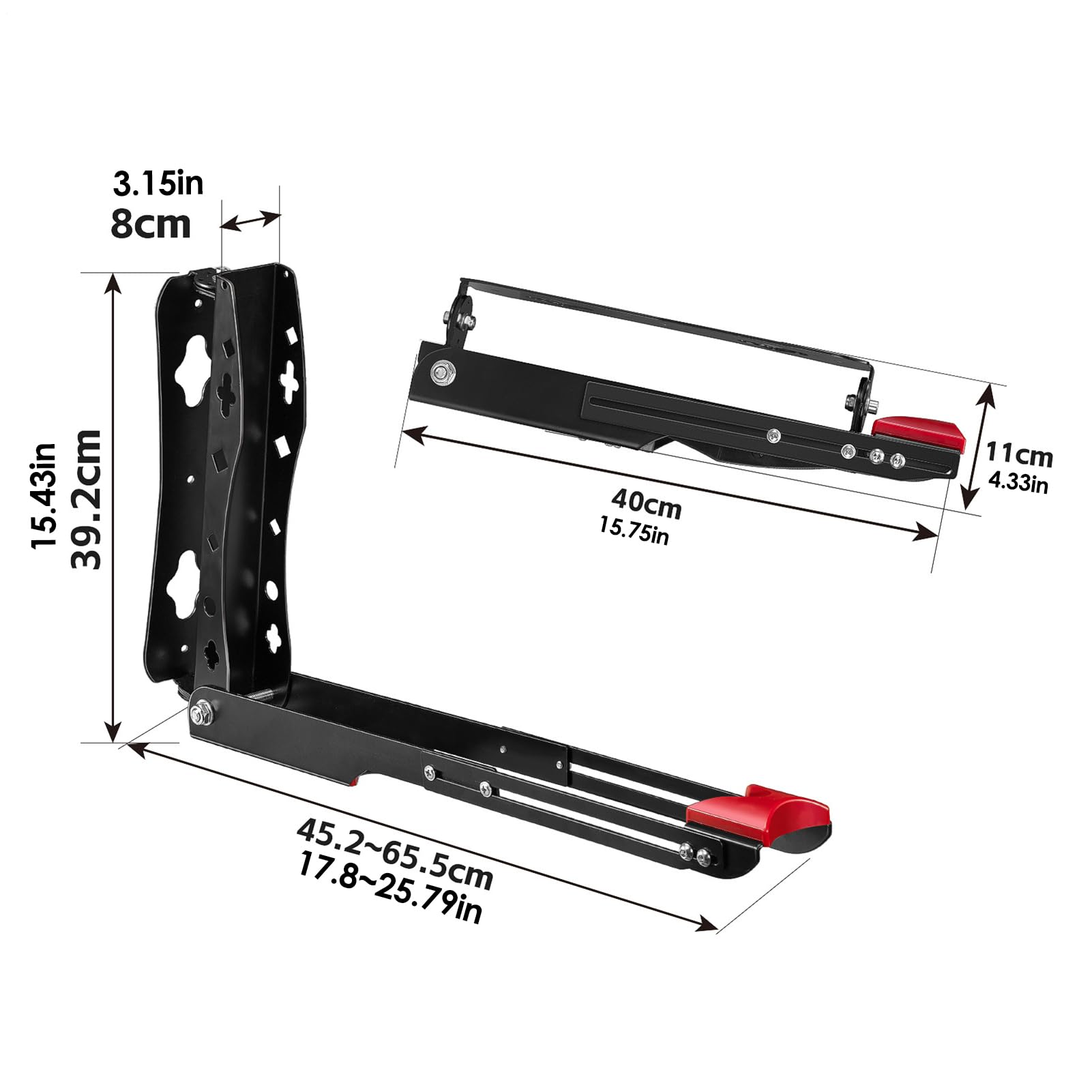 Soporte De Bicicleta Para Pared Bicicleta Rack Pared | Soporte Robusto Ajustable Con Organizador Vertical Ahorrador De Espacio Para Interior Y Exterior