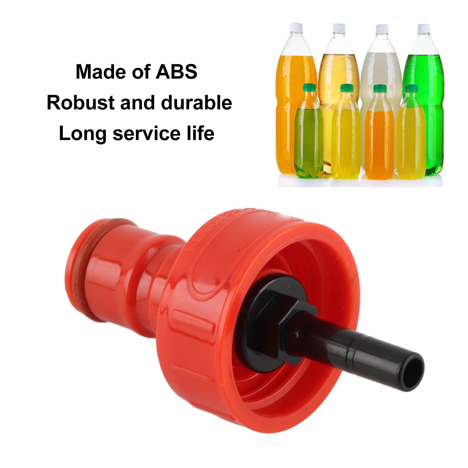 3PCS Tappo di carbonatazione in plastica riutilizzabile, G1/4 Ball Lock Keg Post Soda Birra Acqua Pet Riempimento di bottiglie Tappo di carbonatazione Riempimento di