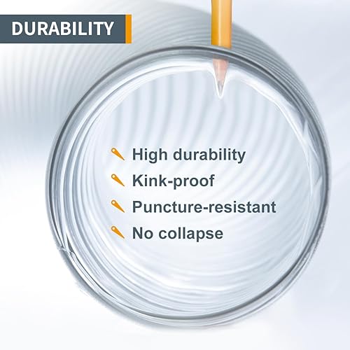 Miniatura 4 de POWERTEC 70241V Manguera de recogida de polvo de PVC de 2-12 pulgadas x 10 pies con 2 abrazaderas de manguera de acero inoxidable para carpintería y