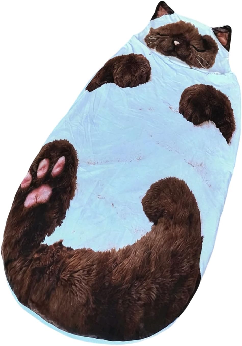Playful Adult Sleeping Bag with Plush Animal Shape for Movie and Indoor Lounging, 175 X 80 Cm Home Wrap Adult Rest Wrap Plush Lounge Bag Home Lounger Reading Break Movie Night Dorm Sleeping