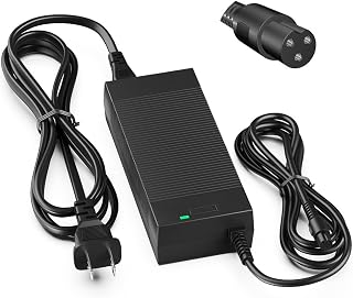 42V 2A Power Charger with PowerFast 3 Prong Inline Connecter Power Adapter for 36V Sports Mod,Pocket Mod,and Dirt Quad Lithium Battery,Universal Electric Scooter Power Supply