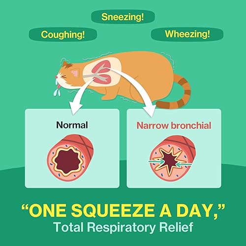 Miniatura 4 de Doctor By Suplementos Bronquiales para el Aliento de Gatos Tratamiento para Estornudos de Gatos Asma Resfriado Tos Alivio Nasal Apoyo Respiratorio e