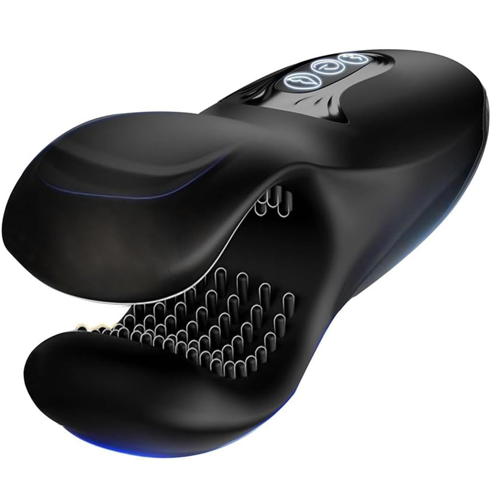 Générique Masturbatore Per Addestramento Del Pene Con 10 Morsi E Vibrazioni A Doppia Testa, Stimolatore Portatile Per Allenatore Del Pene Giocattolo Vibrante Stroker Allenamento A 360°