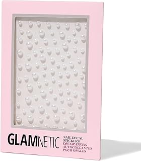 Glamnetic Nail Stickers for Nail Art - Pearlfect | 3D Pearl Adhesive Nail Decals, Customizable | 120 Gems Per Sticker Sheet, 4 Sizes