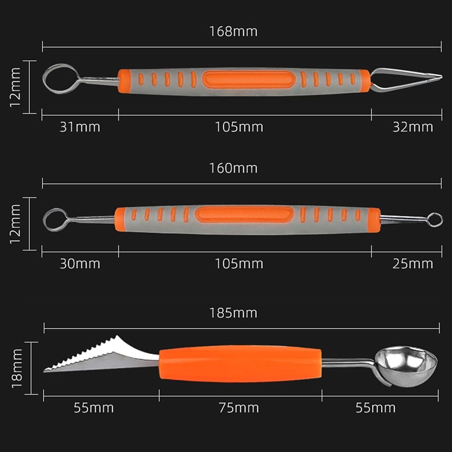 Elite - Set di utensili da cucina per adulti - 9 strumenti per sbucciare la cucina per guarnire frutta e verdura, con custodia per principianti.