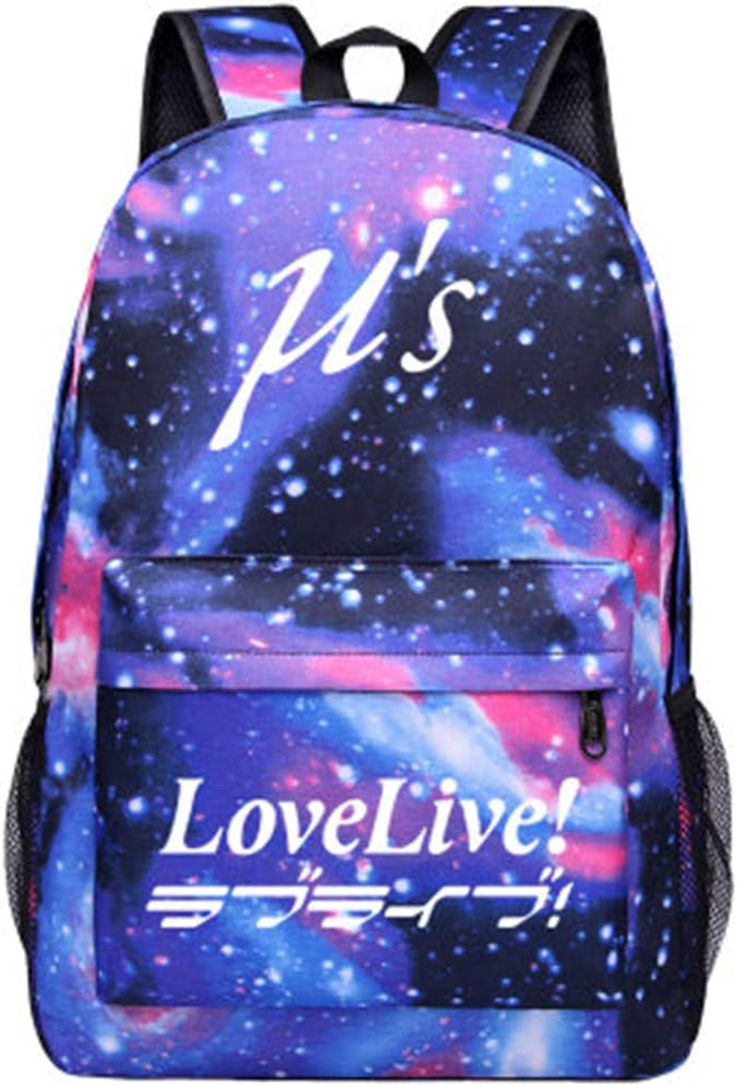 Luminous Casual Love Live Backpack Daypack Student Bag School Bag Rucksack Bookbag (Blue 2)