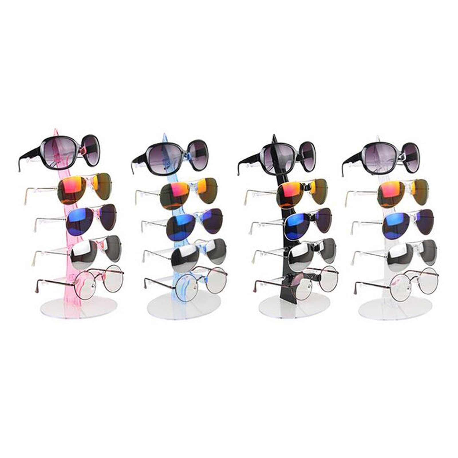 Brillenhalte 5 Schichten Sonnenbrillen Halter Gläser Display Rack Zählerstand Schmuck Show Verpackung Display Brillenspeicherung Werkzeug Brillenständer (Color : Pink Holder)