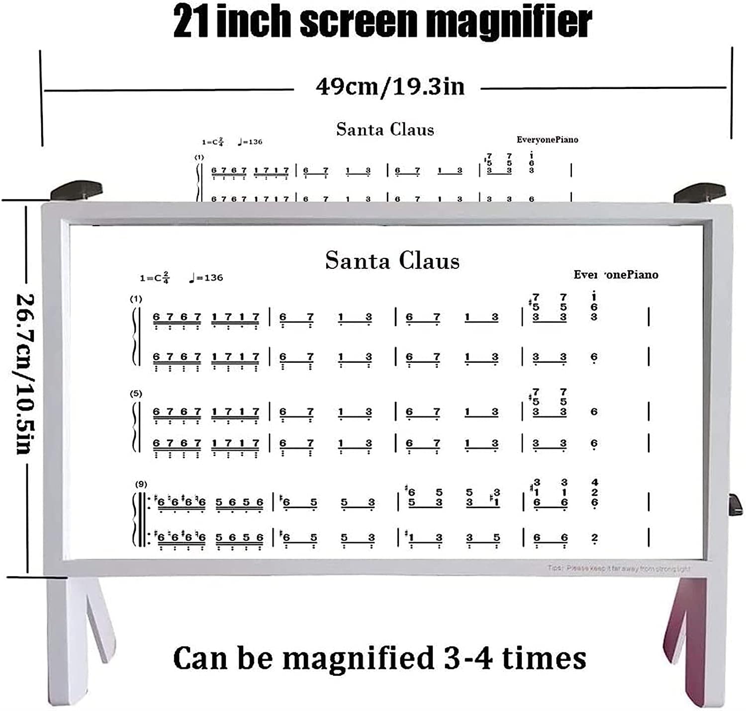 Proiettore amplificatore for schermo di computer 3D HD for videogiochi, film e video ingranditori,Ingranditori per schermo