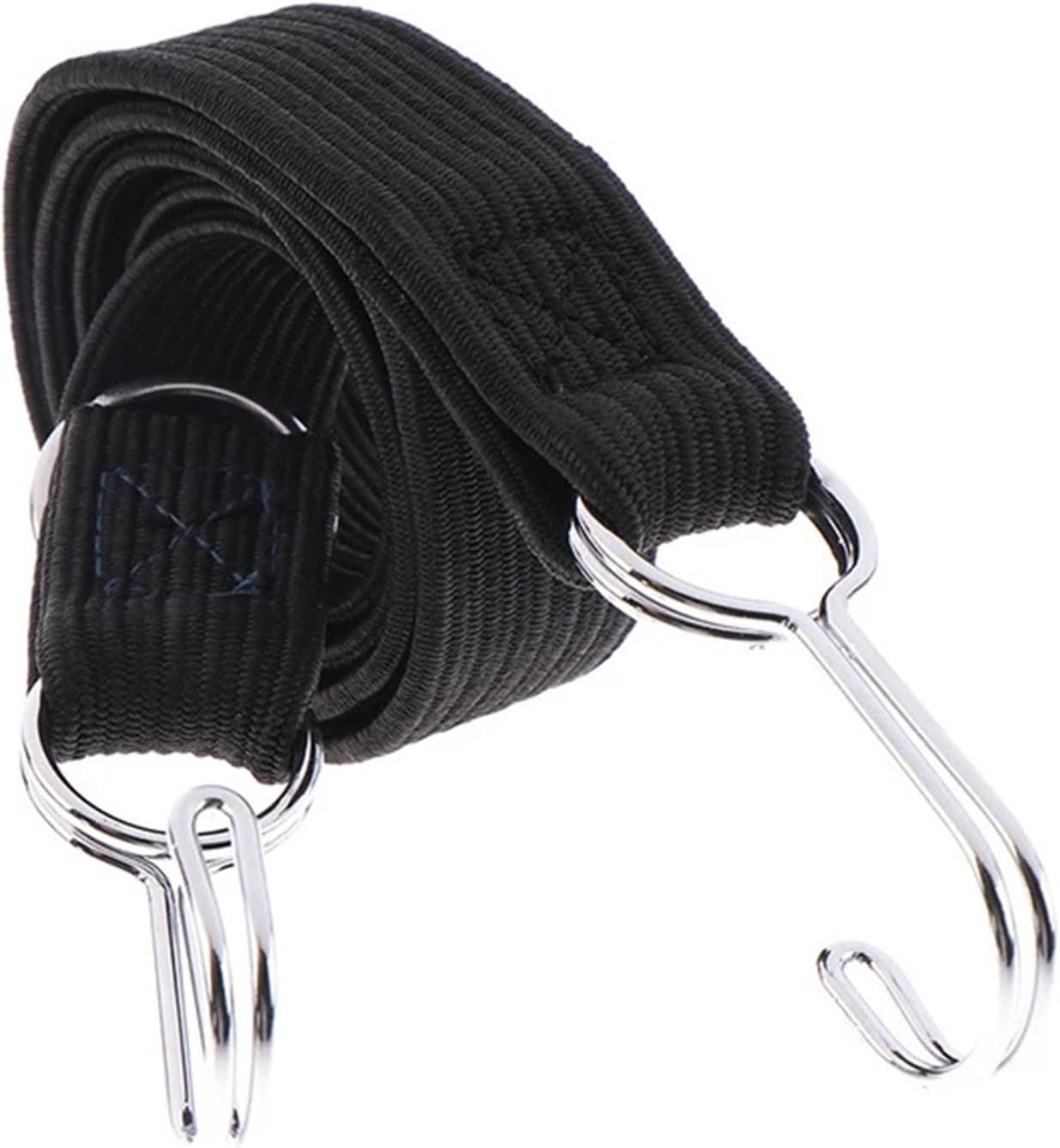 1PCS Bicycle Accessories Elastics Rubber Luggage Rope Cord Hooks Bikes Rope Tie Bicycle Luggage Roof Rack Strap Fixed Band Hook(1m-Yellow)