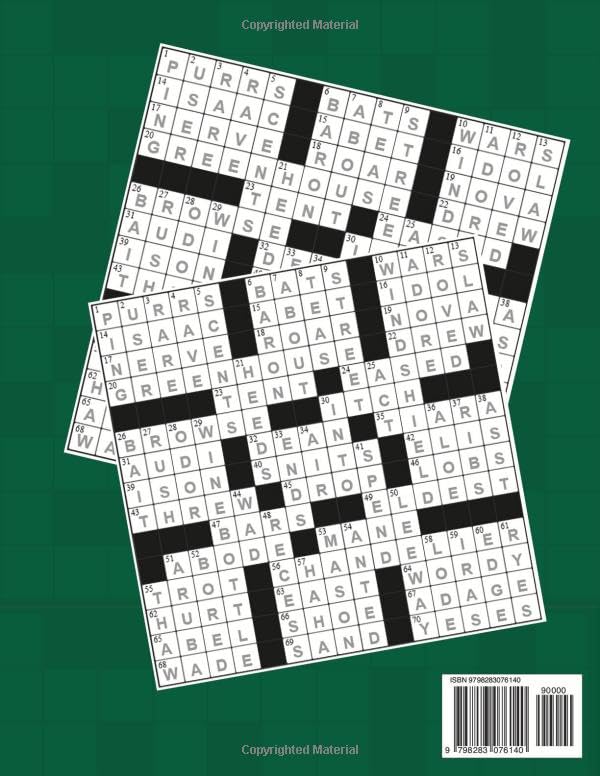 Easy Crossword Puzzle Book for Adults & Seniors – Large Print: 90 Fun & Relaxing Puzzles with Solutions to Keep Your Mind Active the Enjoyable Way - Image 2