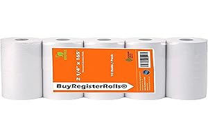 (10 Rolls) 2 1/4" X 165' Thermal Paper for Sharp XEA207 Cash Register Rolls