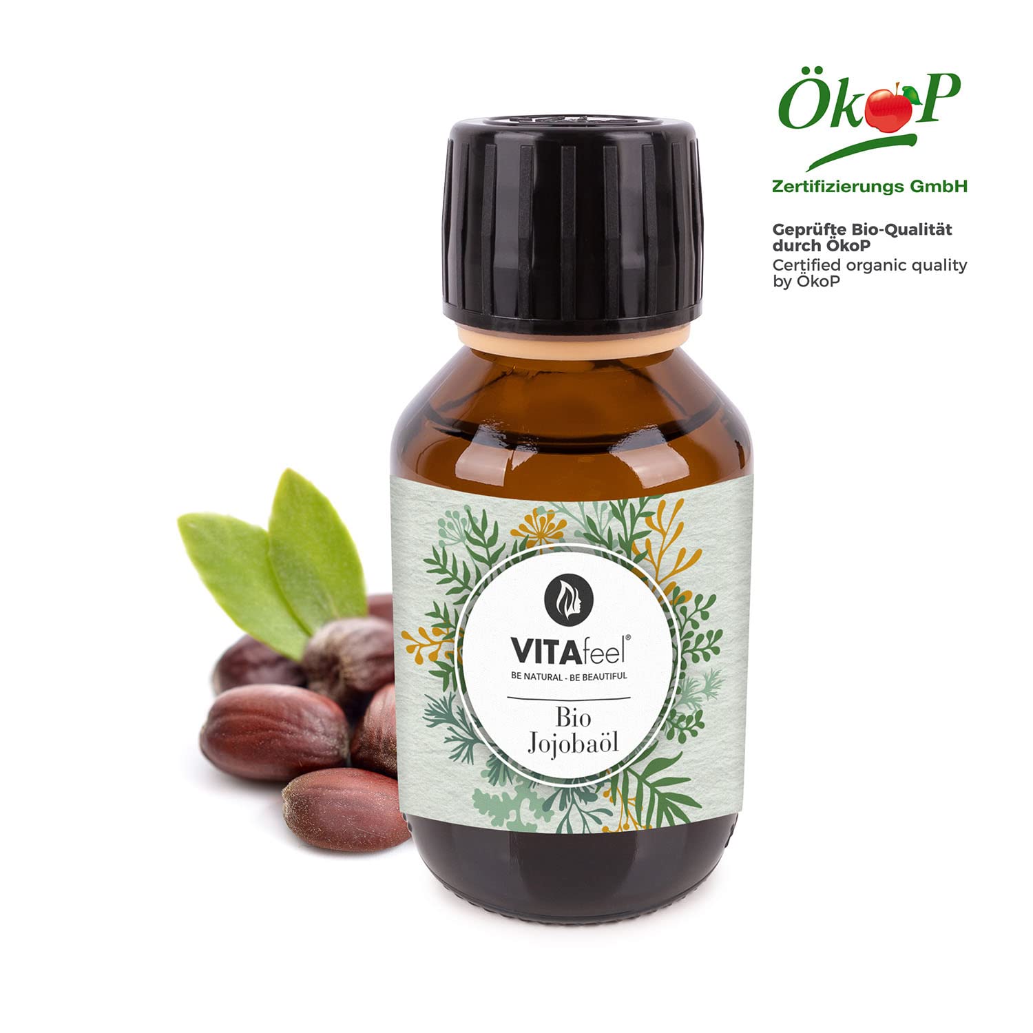 MeaVita Organic Jojoba Oil Gold – 100% czysty olej tłoczony na zimno, 1 opakowanie (1 x 100 ml)