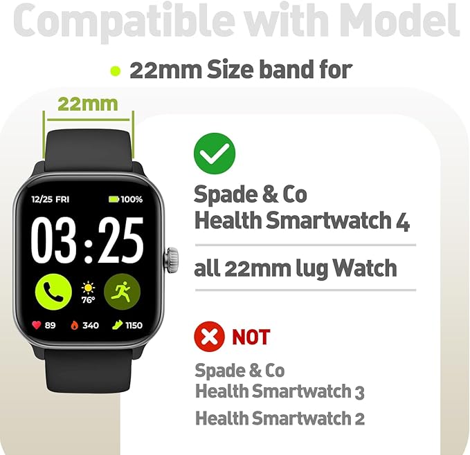 Correa Magnética para Spade & Co Health Smartwatch 4, Silicona miniatura 2
