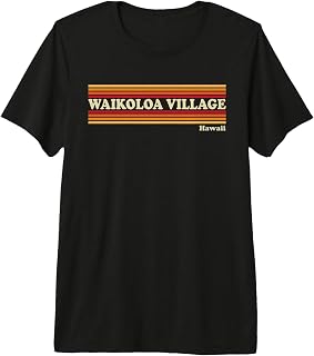 Vintage 1980s Graphic Style Waikoloa Village, Hawaii Premium T-Shirt