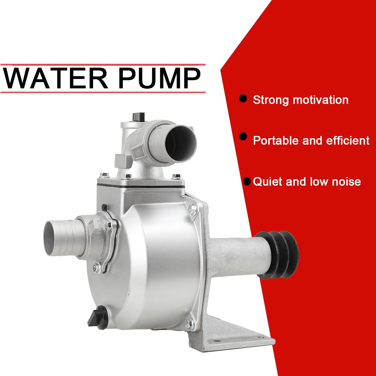 5cm Durchmesser Keilriemen Wasserpumpe, Frischwasserpumpe, Motorpumpe, Abwasserpumpe,3600 U/min,Maximale Hubhöhe: 28 m,Pumpenleistung: 30m³/h