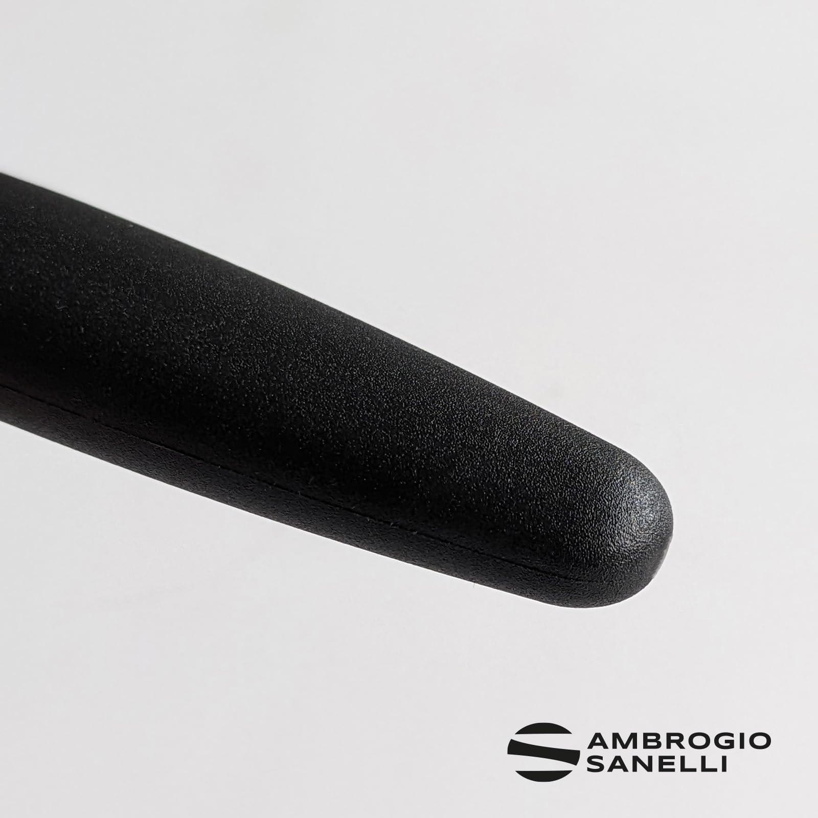 Ambrogio Sanelli - Linea Supra - Spatola di precisione retta cm 12 in Acciaio Inox di alta qualità e Manico Ergonomico in SEBS, Attrezzatura Professionale per Chef, Pasticcieri e Panificatori.