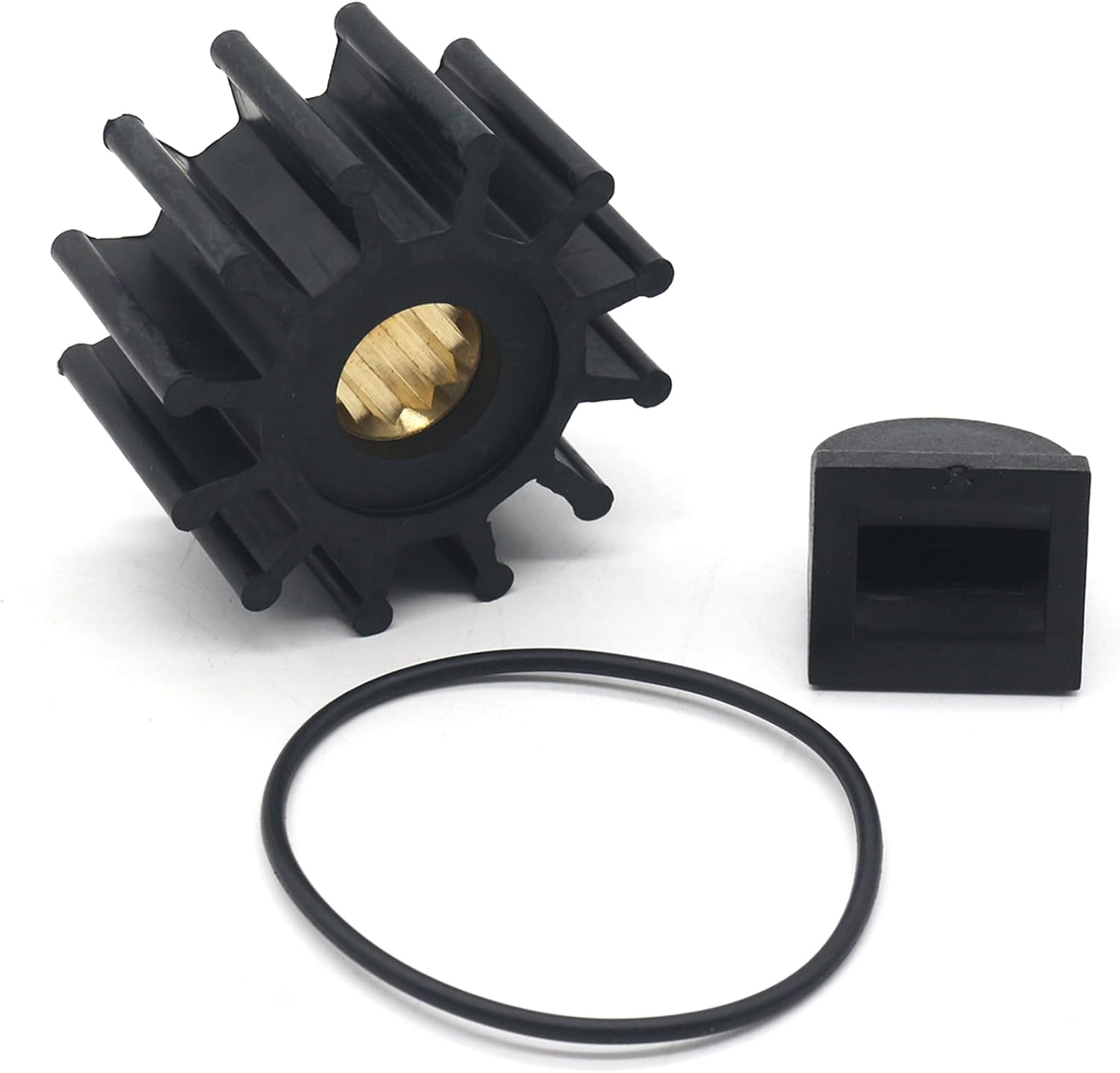 21213660 Stop Lug 3857954 Raw Sea Water Pump Impeller Service Kit Compatible with Volvo Penta 3.0 4.3 5.0 5.7 L Marine Engine Pumps Replaces 21951348