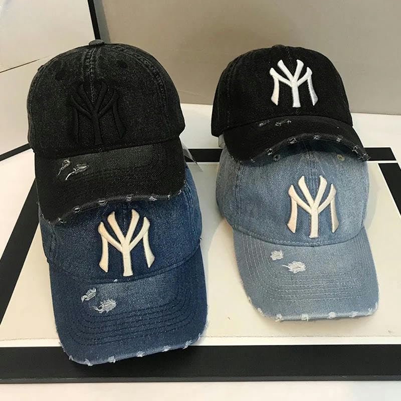 Gorra baseball vintage unisex ajuste único azul claro miniatura 2
