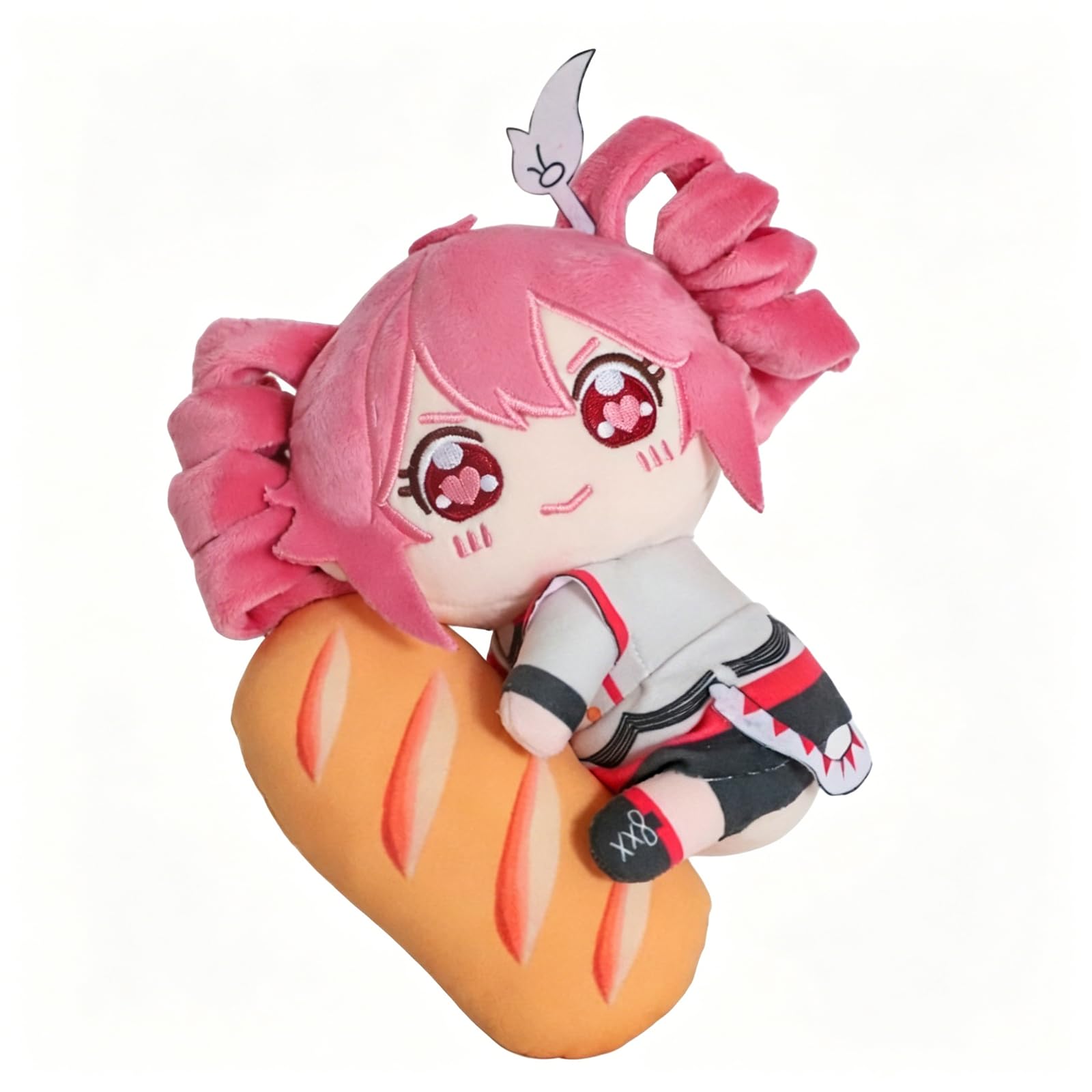 RDCIRP Kasane Teto Plush, Cute Stuffed Anime Figure Pillow Doll, Soft Cartoon Virtual Character Musica Plushie Toy for Home Decor Adults Girls Boys Gifts(F)