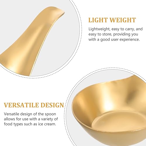 Miniatura 8 de Angoily Cuchara de postre de mango corto Cucharas de café Cuchara de caviar Cuchara de helado Cuchara de postre Cuchara de postre Cuchara para