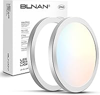 Vista 9 de BLNAN Lámpara LED de techo empotrada, 8.66 pulgadas, 18W, 3000K/4000K/5000K, luminaria de cableado directo, lámpara blanca redonda ultrafina