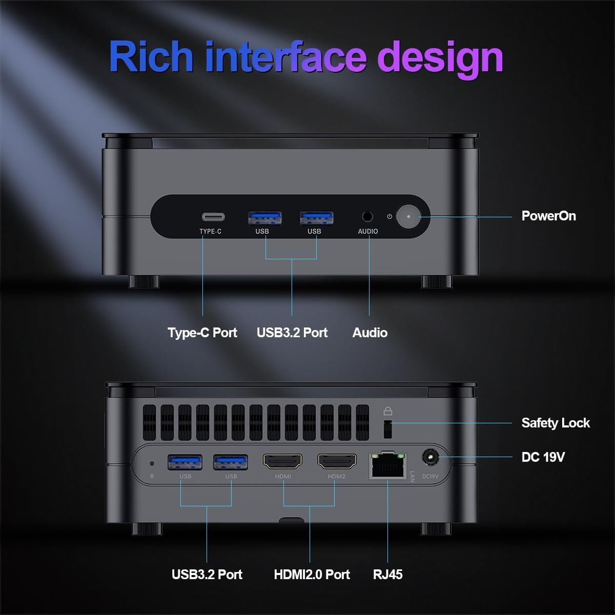 Mini PC, Mini Gaming PC 12th Gen Core i7-12700H (14C/20T, up to