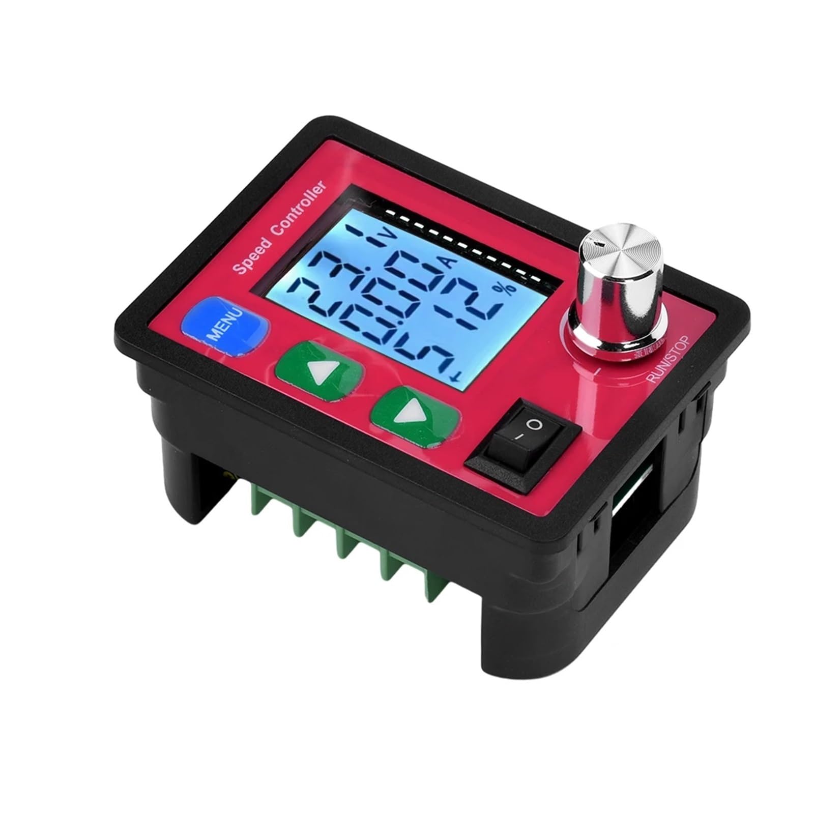 DC6-55V 20A PWM Control remoto inalámbrico inteligente DC Brush Motor controlador de velocidad de voltaje y visualización de corriente