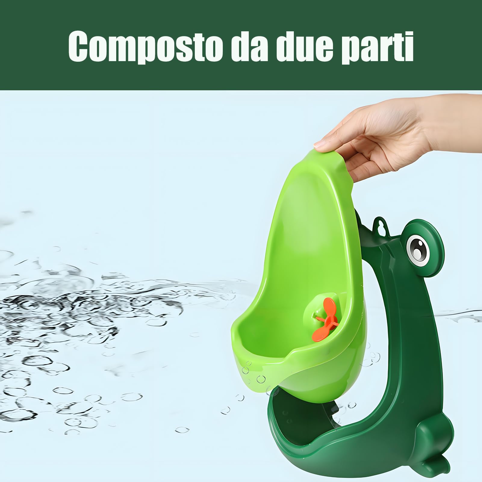 Vasino Con Scala Sedile WC Bambini 3 In 1 - Con Scala E Orinatoio