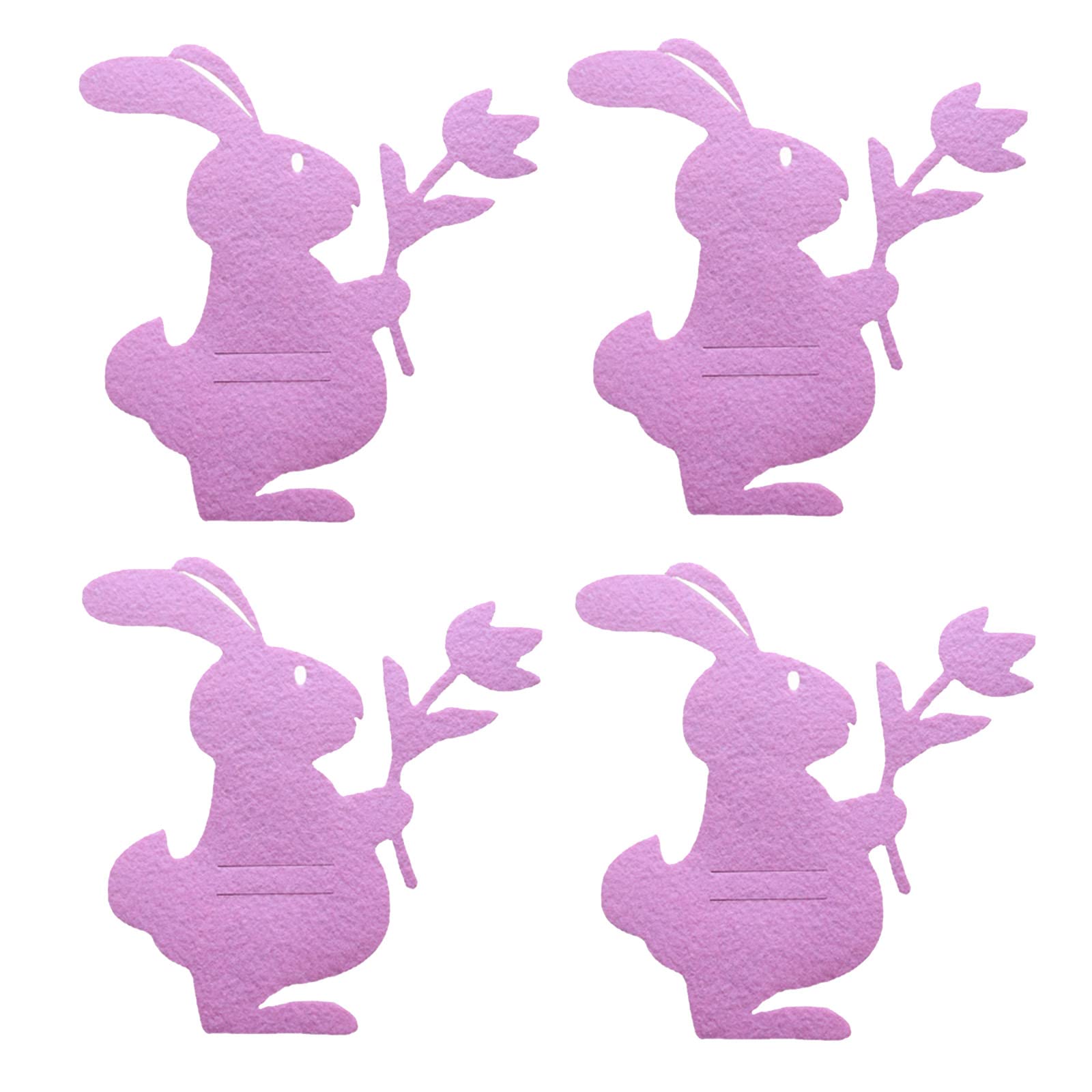 Kalttoy B 4Pcs Easter Table Decor Flower Cutlery Ag Non-Woven Fabric Knives Fork Holder Easter Decoration For Home Party Tableware Organizers For Party