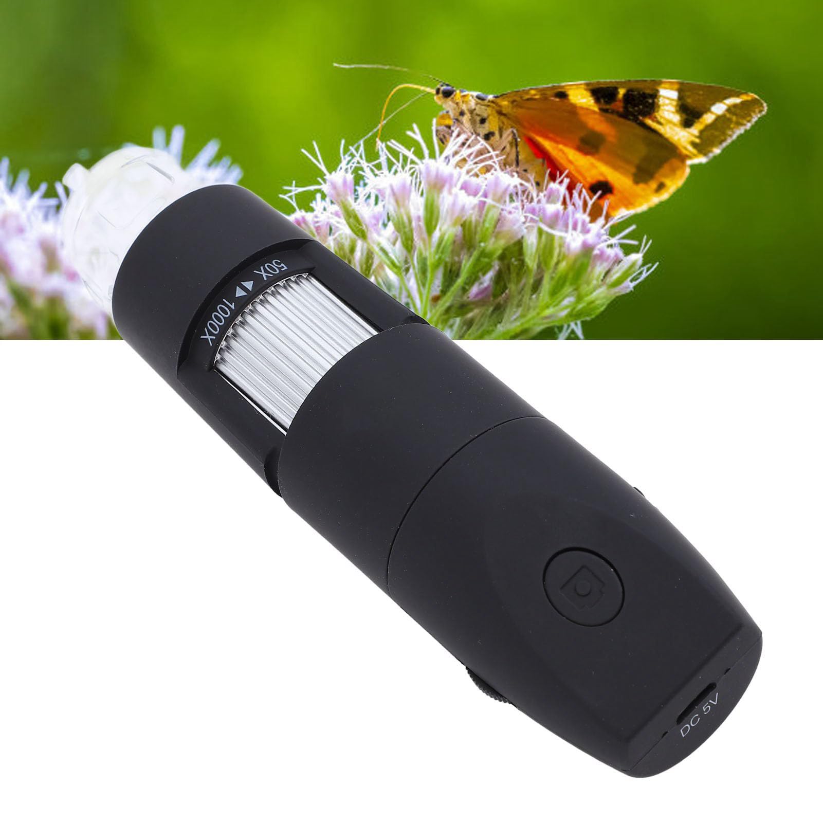 Microscopio Digital, Bolsillos de 1080p Microscopios USB, Lupa de Enfoque Fijo de Zoom 50x-1000X, Cámara de Inspección de Enfoque Manual para Inspección del Circuito de la Piel