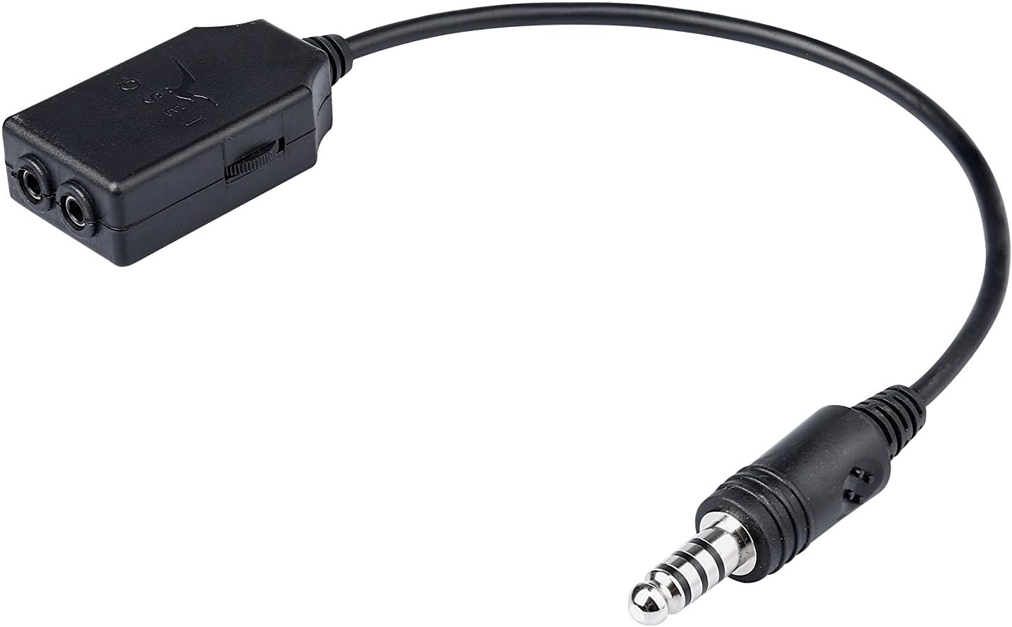 Dual 3.5 mm Adapter for Aircraft intercoms (Helicopter (U174))