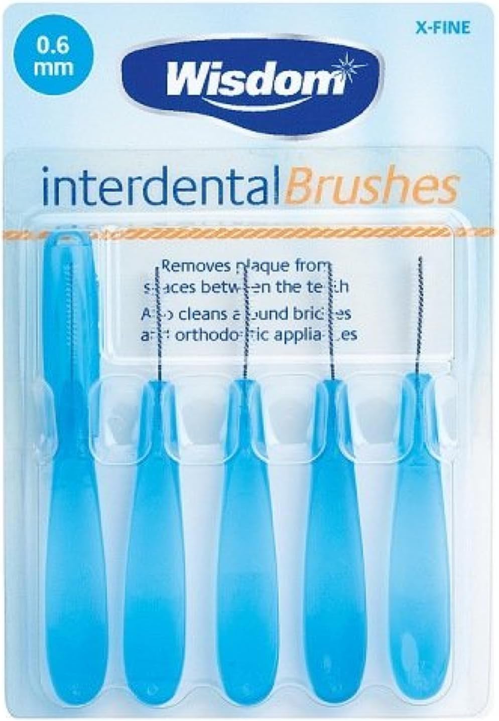 Wisdom Interdental Toothbrushes x5 0.6mm X-fine