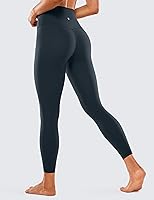 Vista 45 de CRZ YOGA Leggings de entrenamiento para mujer con sensación de desnudez cepillada de 25 pulgadas, pantalones de yoga de compresión de cintura alta