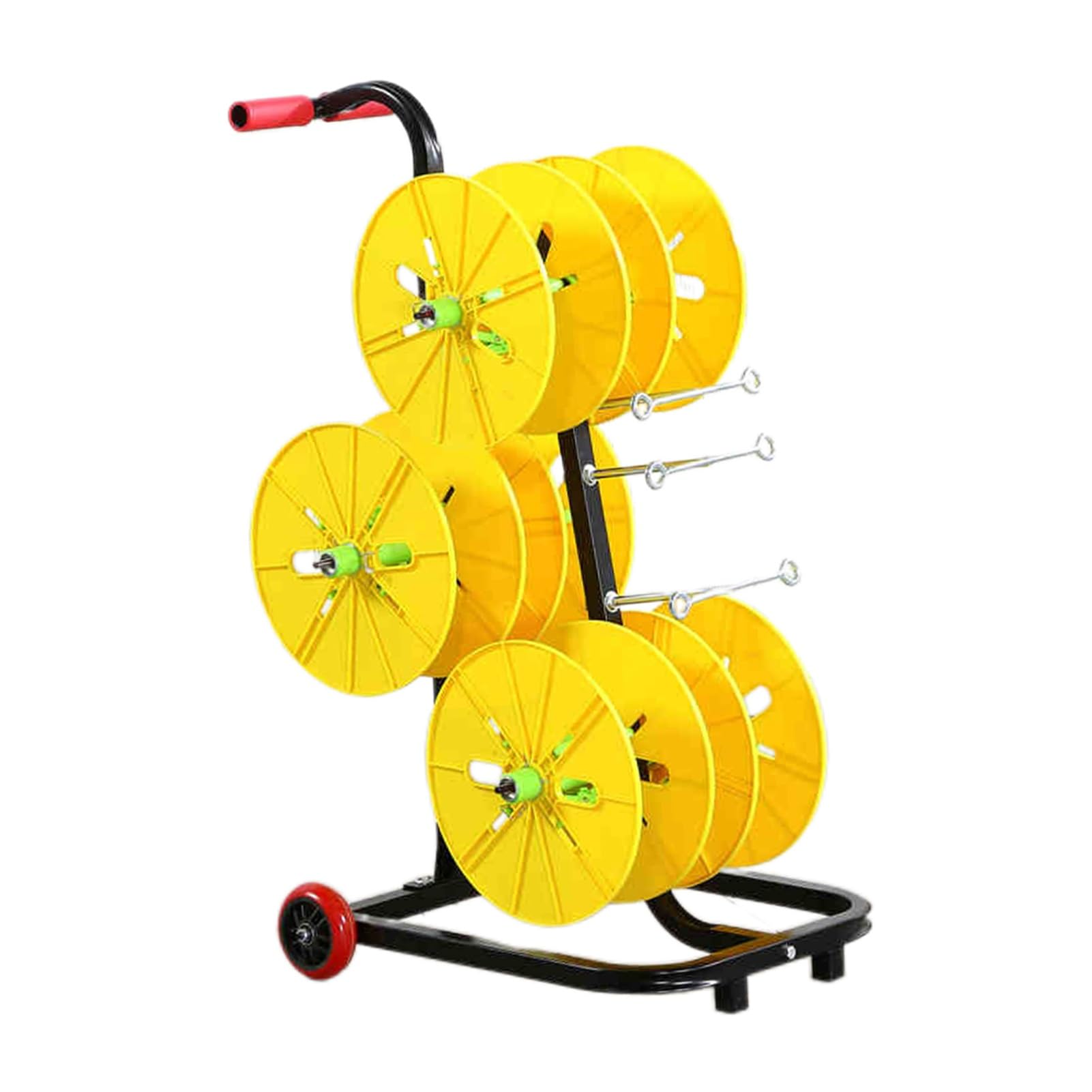 Support à bobines de fil robuste et chariot dérouleur mobile pour le stockage de câbles
