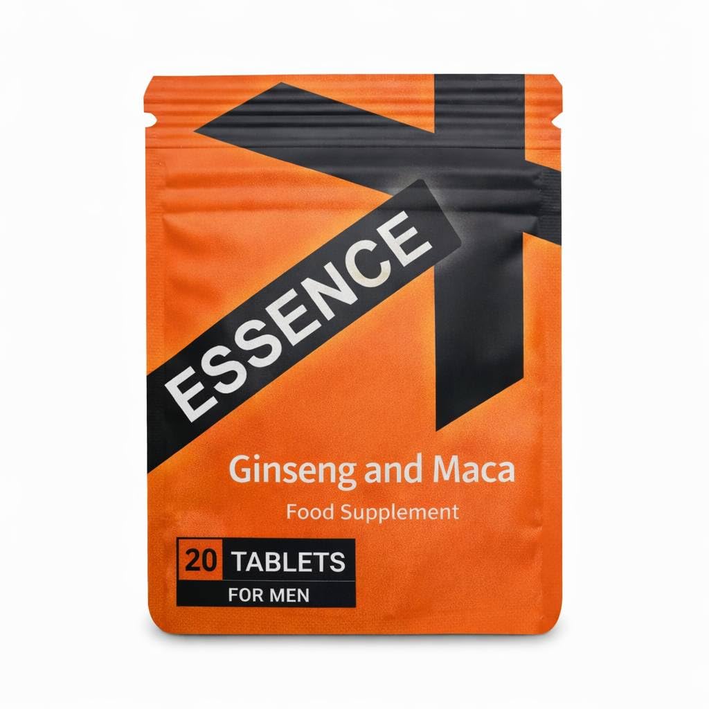 Ginseng Tablets Food Supplement for Men – 20 Tablets – Herbal Complex Formula – Energy & Vitality Support – Made in UK