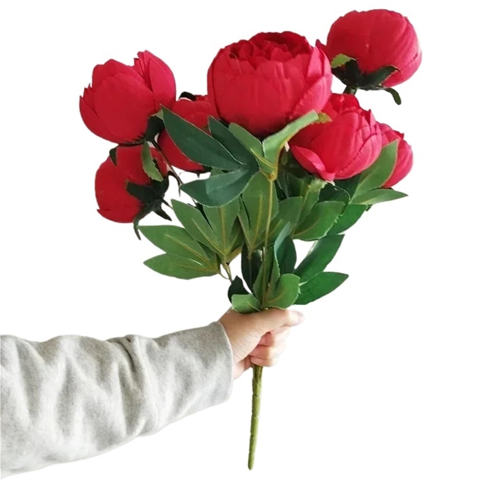 LuoAXINN Artificial Flower Branches Simulation Bouquets For Home Living Room Dining Table Wedding Decoration Fake Artificial Flowers(Color4)