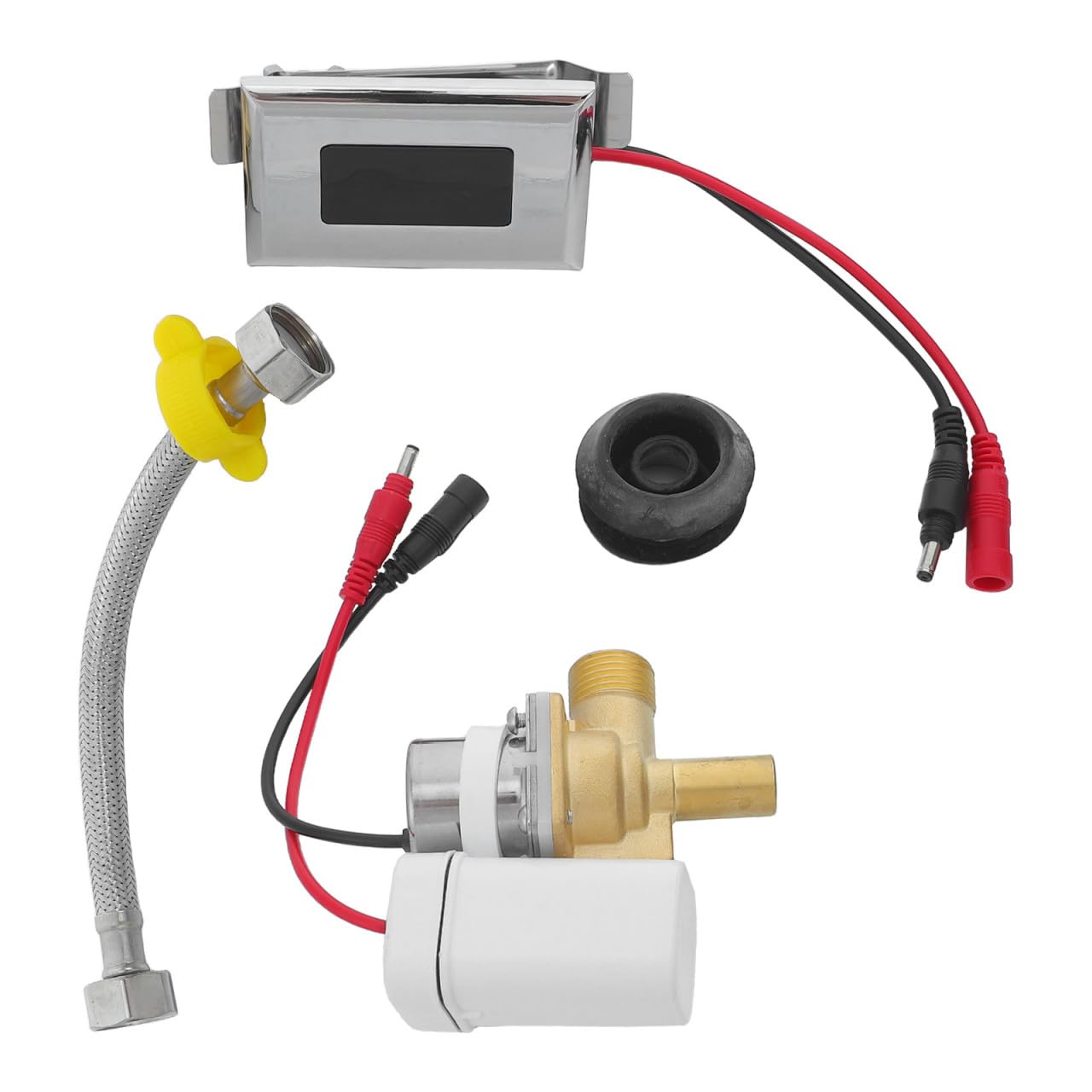 Didiseaon Válvula de Descarga para Urinario, Válvula Solenoide Inteligente Sensor, Abs, Goma y Cobre, para Baño Público y Zonas de Alto Tránsito, bajo Mantenimiento