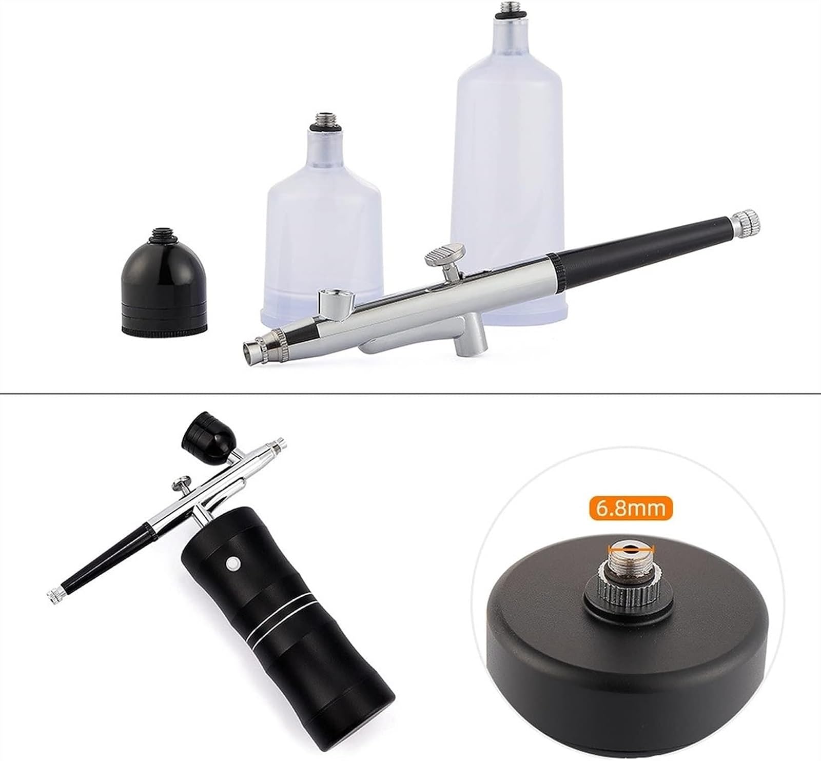 Sand Blaster Top 0.3mm Mini zestaw sprężarek powietrza pędzelek do malowania farbą w sprayu pistolet aerograf do paznokci tatuaż artystyczny rękodzieło ciasto Nano