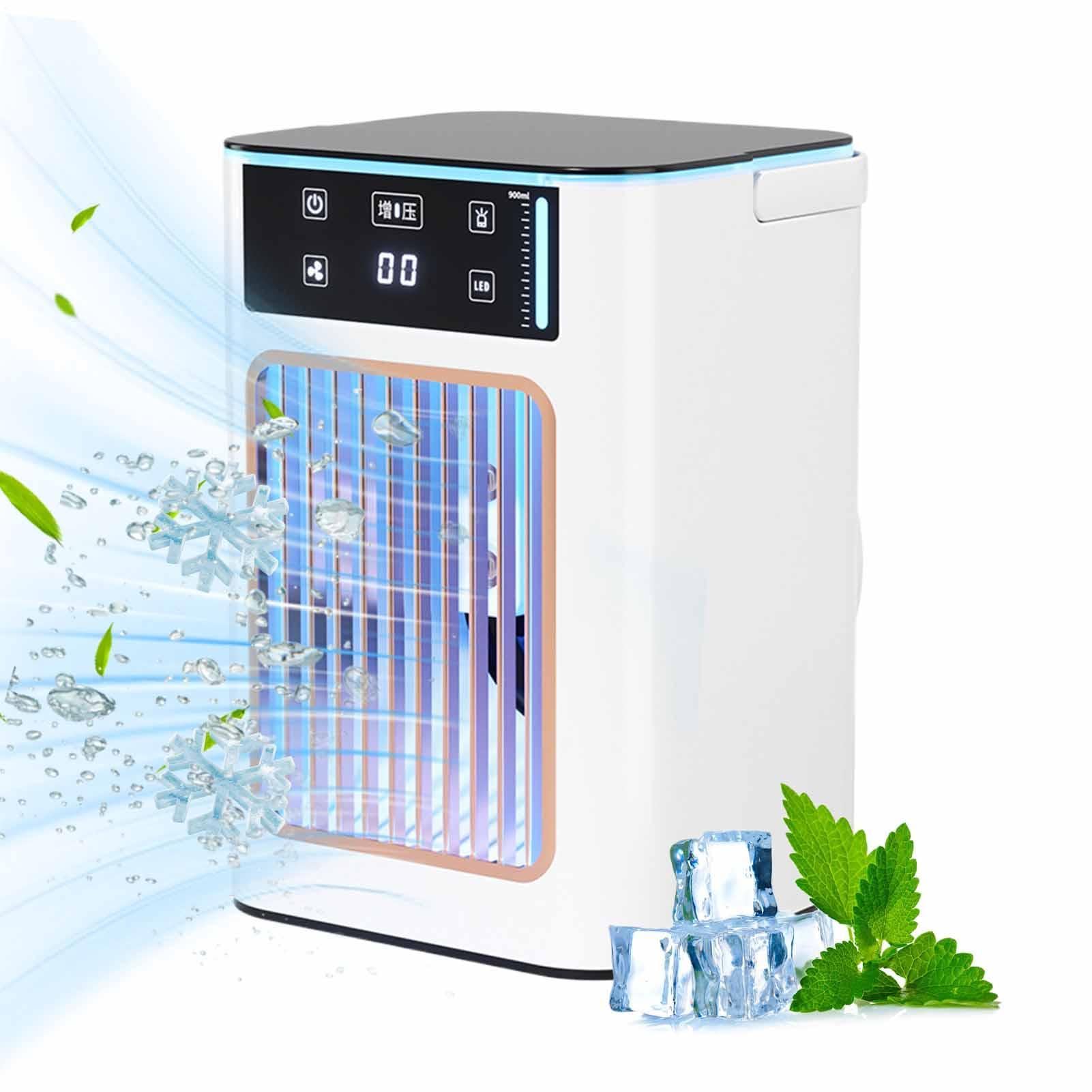 Ventilador Personal Portátil 3-Velocidades | Ventiladores Enfriadores Que Soplan Aire Frío Para Verano Interior Hogar Oficina Dormitorio Escritorio Residencia Viaje