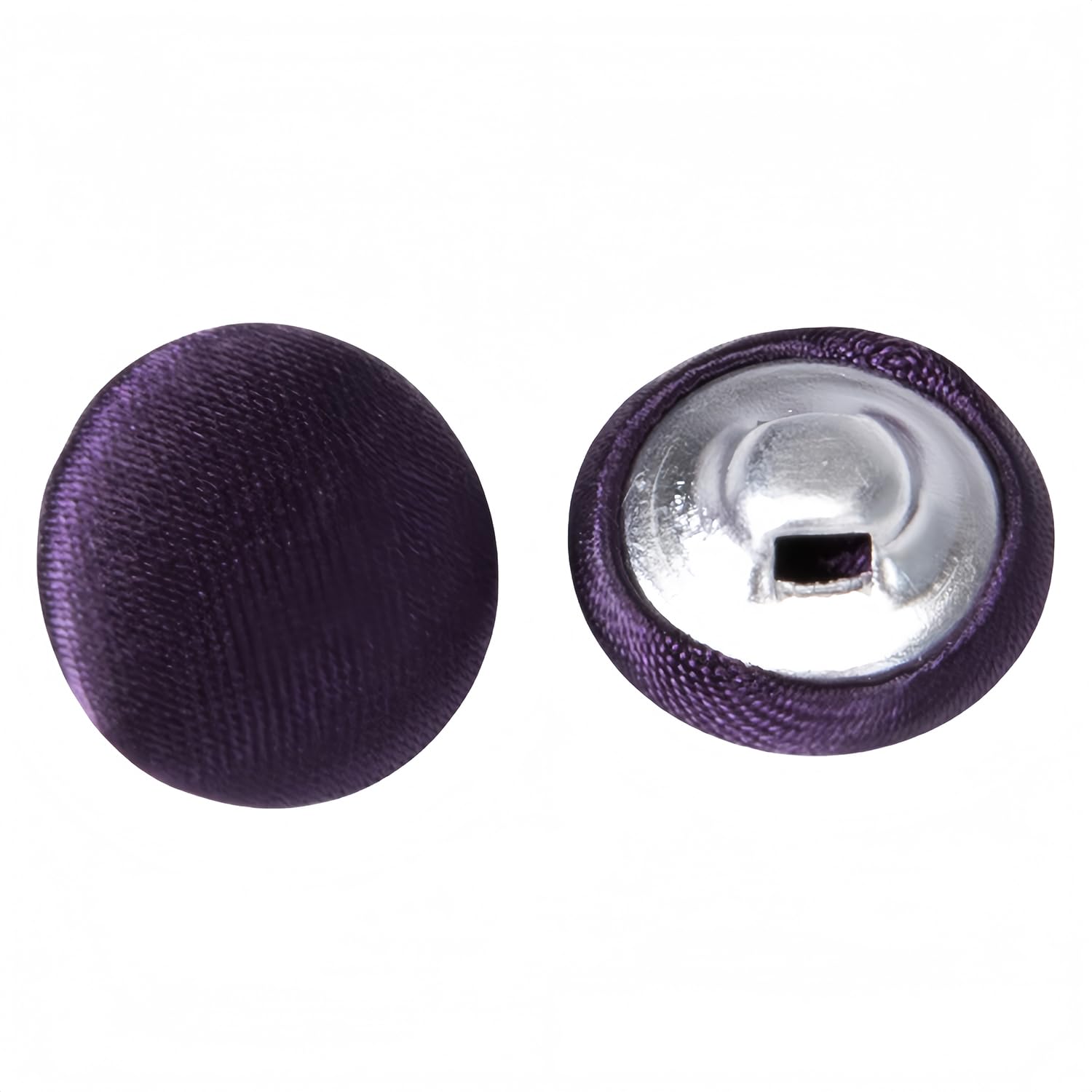 10 Pcs Satin Covered Metal Shank Buttons Cloth Buttons for Wedding Dress Tuxedo Suits