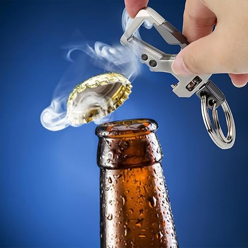 Miniatura 10 de 2 llaveros, llaveros para mosquetón, llavero de automóvil, abridor de botellas, llavero para hombres y mujeres