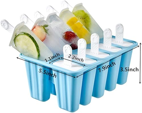 Miniatura 4 de Molde de silicona para paletas de helado, reutilizable y fácil liberación