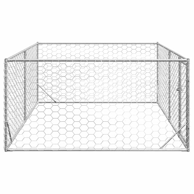 Foto 4 de 7 de vidaXL Caseta para Perros de Exterior con Puerta 3x2x1 m de Acero