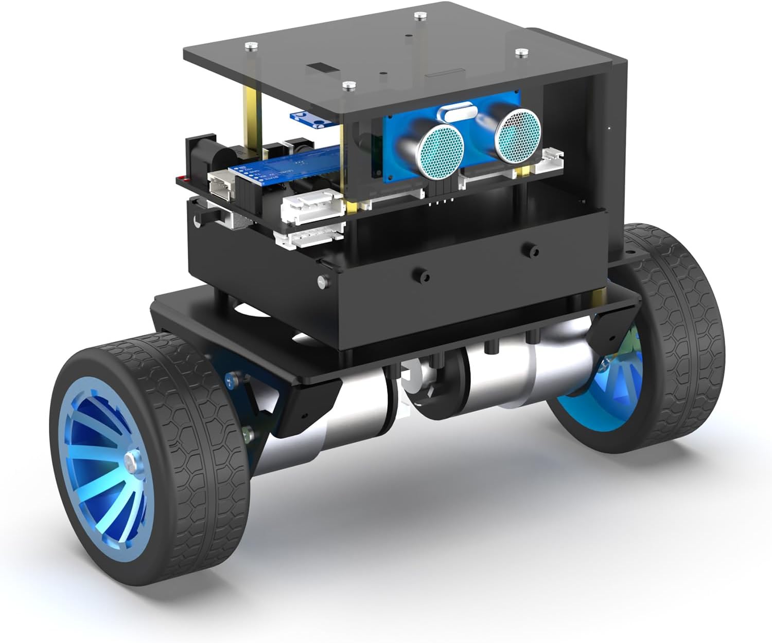 Yahboom RC Remote Control Adaptive Balance Car AI Obstacle Avoidance and Following, APP Control, OLED Display, 4KG Load