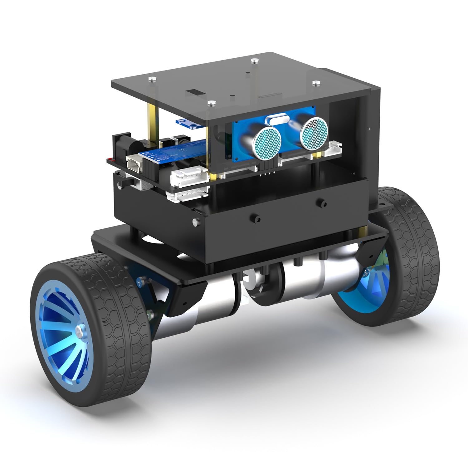 Yahboom RC Remote Control Adaptive Balance Car AI Obstacle Avoidance and Following, APP Control, OLED Display, 4KG Load