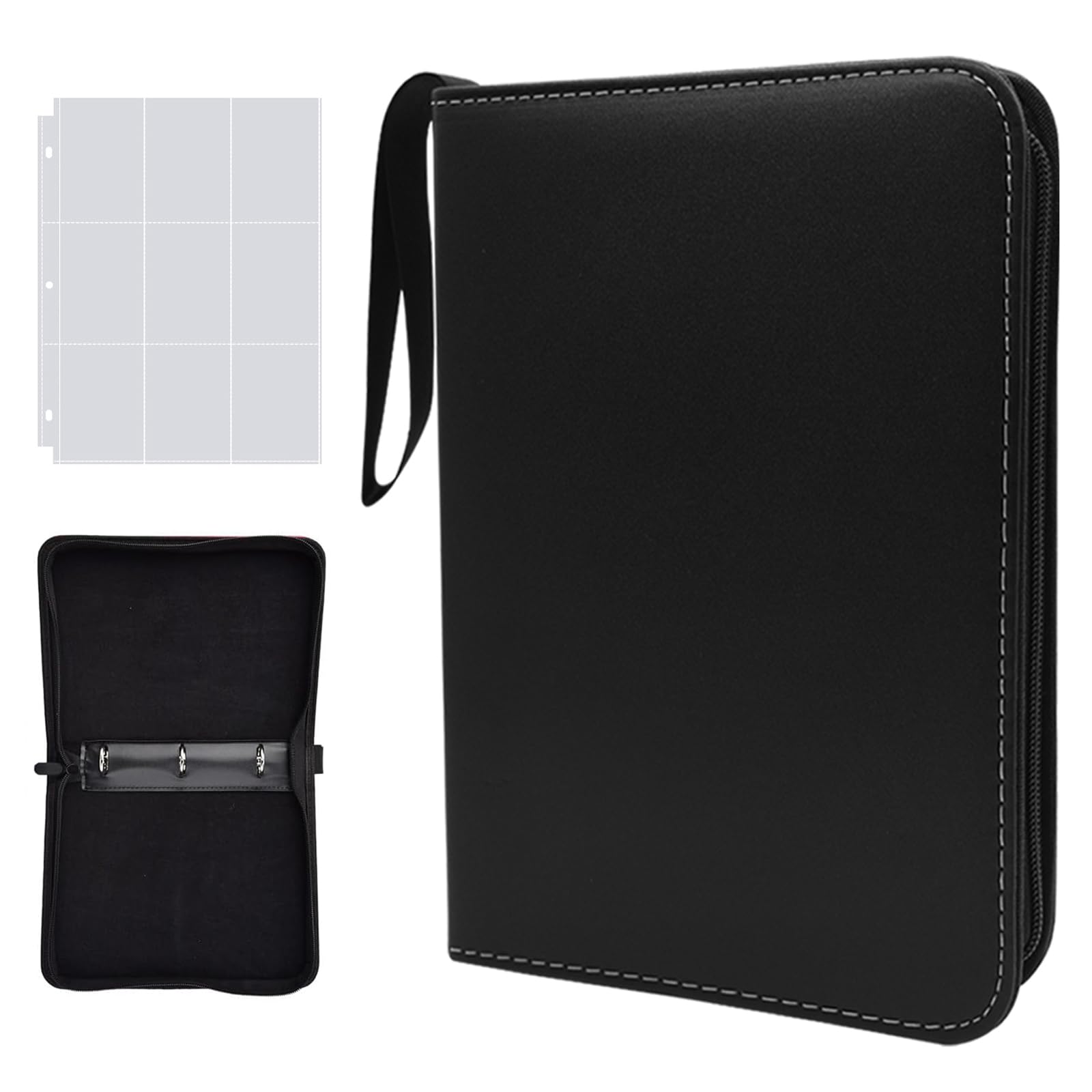 Album classeur pour cartes à collectionner - WENZYLIQUOX - 900 pochettes - 50 pages amovibles